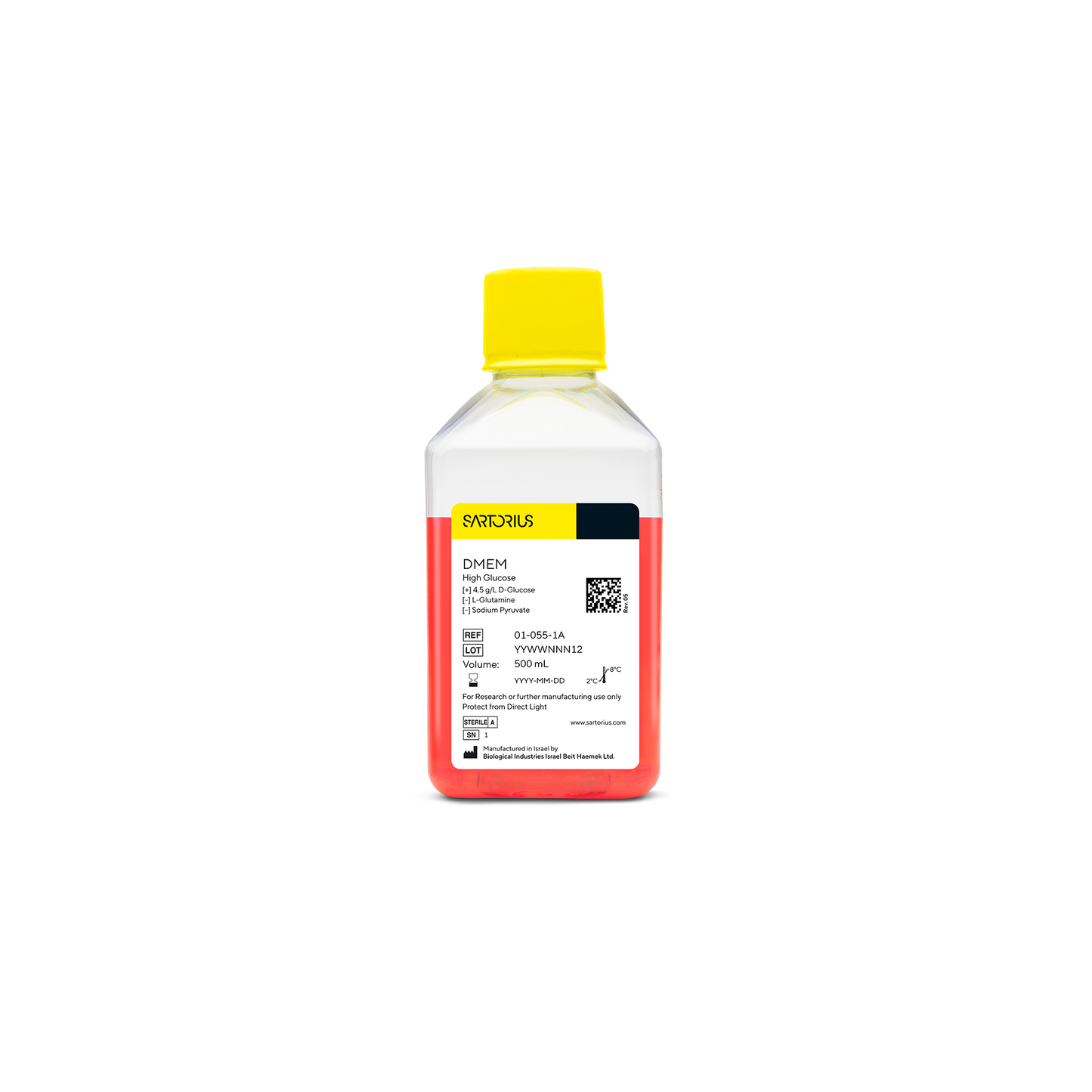 DMEM High Glucose without L-Glutamine 500ml