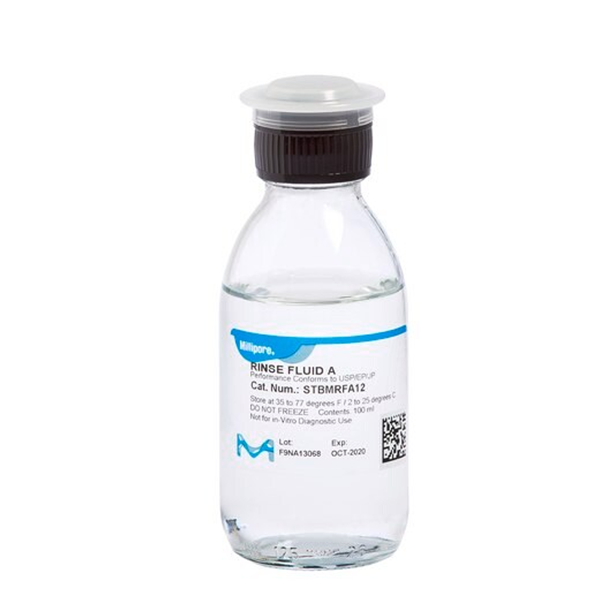 Rinse Fluid A 100ml kierrekorkki ja septumi
