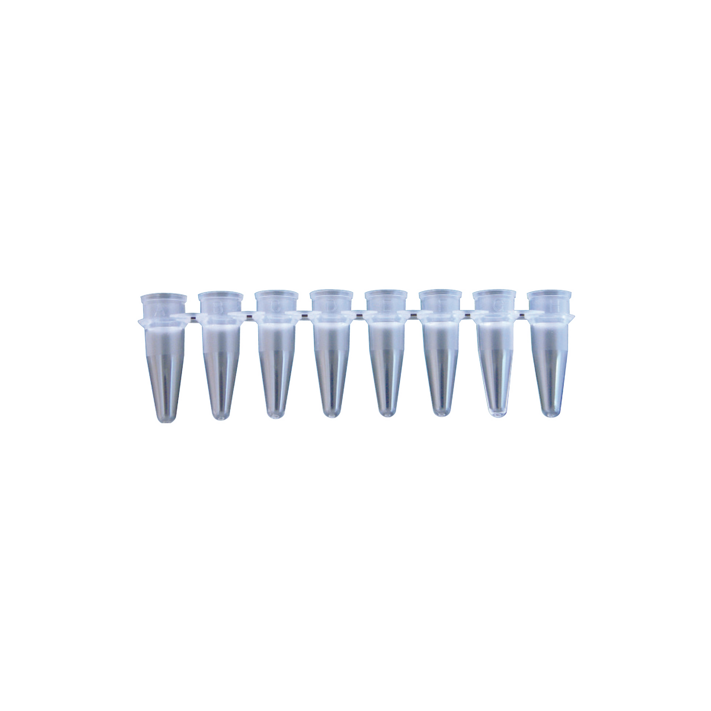 8-well PCR Tube Strips 0.2ml witho. caps 120kpl/pk