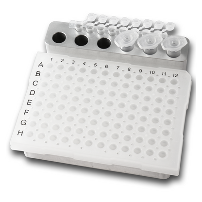 FastGene Aluminium Rack Premium aluminium cooling rack for 96-well plates and tubes
