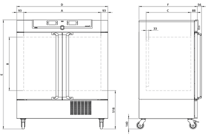 Memmert Compressor-cooled incubator ICP450