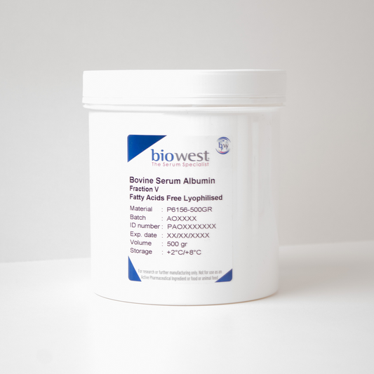 Bovine Serum Albumin Fatty Acids Free Lyophilised 100g