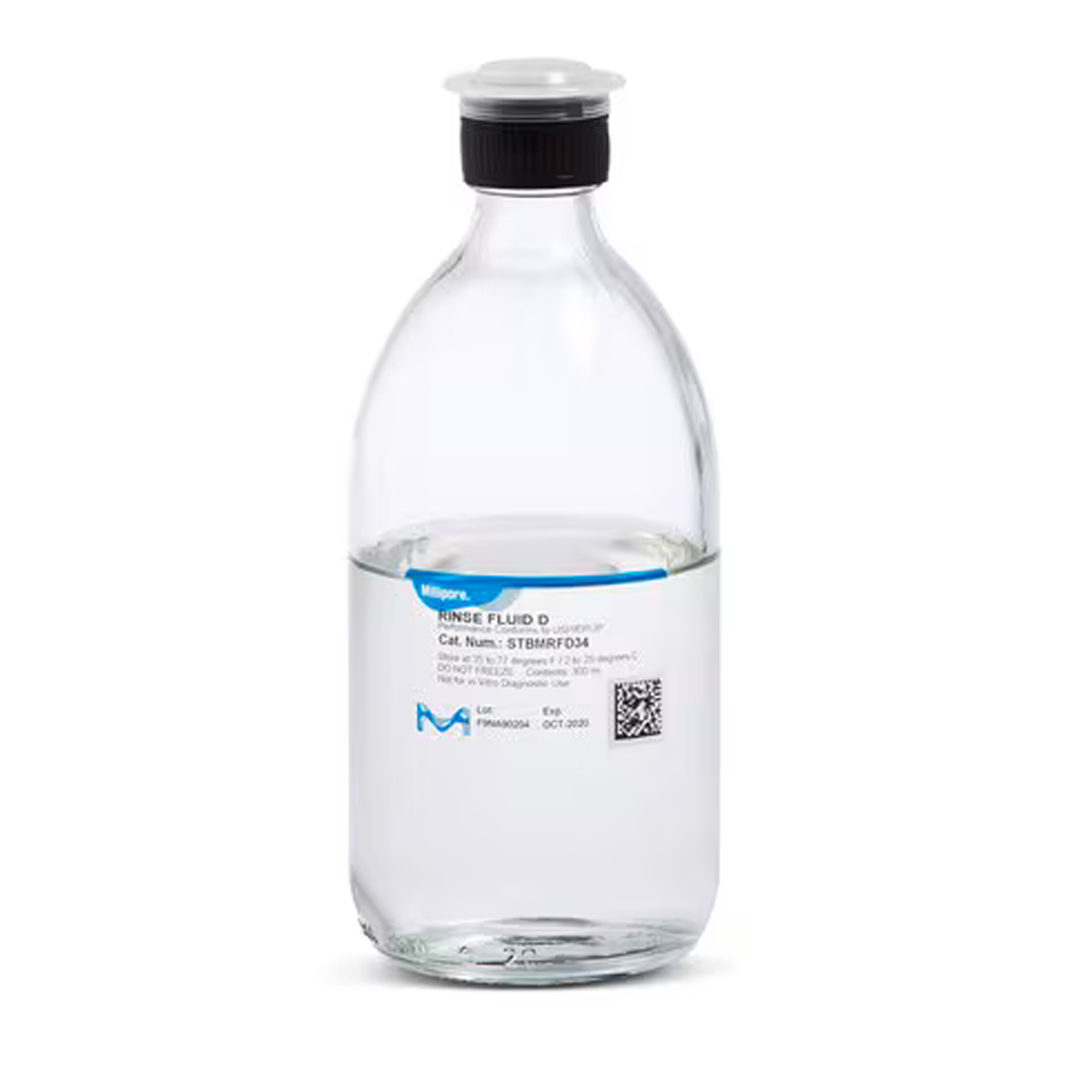 Rinse Fluid D 300ml kierrekorkki ja septumi